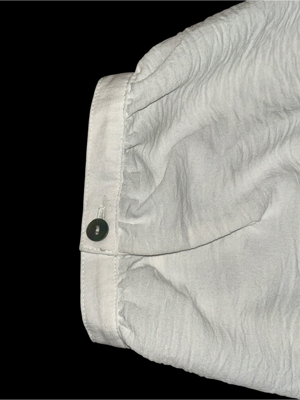Fig & Flower White Lace Yoke Button-Front Blouse 3/4 Sleeve Size 3X - Picture 7 of 9